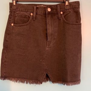 Madewell black denim skirt🖤